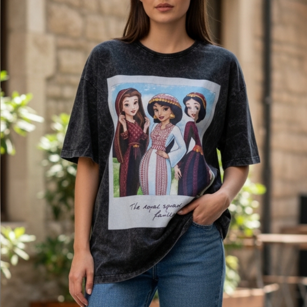 FNL Clothing Co Adult Graphic Tee with Disney Princess Print